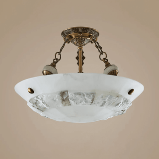 Aureon Alabaster Ceiling Light-Neutral Decor