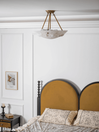 Aureon Alabaster Ceiling Light-Neutral Decor