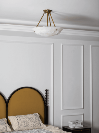 Aureon Alabaster Ceiling Light-Neutral Decor