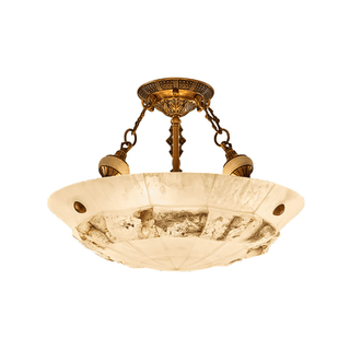 Aureon Alabaster Ceiling Light-Neutral Decor