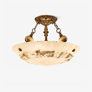 Aureon Alabaster Ceiling Light-Neutral Decor