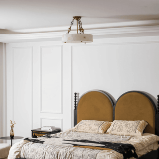 Lumisora Alabaster Ceiling Lamp-Neutral Decor