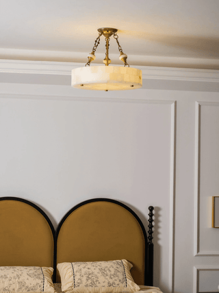 Lumisora Alabaster Ceiling Lamp-Neutral Decor