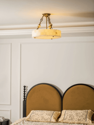 Lumisora Alabaster Ceiling Lamp-Neutral Decor