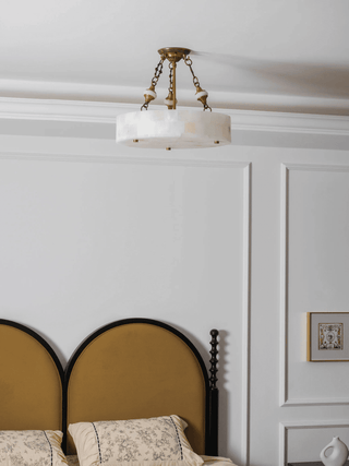 Lumisora Alabaster Ceiling Lamp-Neutral Decor