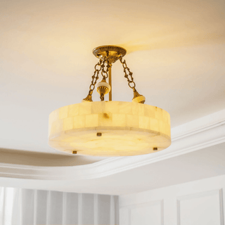 Lumisora Alabaster Ceiling Lamp-Neutral Decor