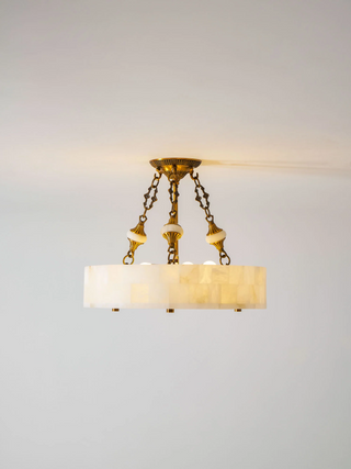 Lumisora Alabaster Ceiling Lamp-Neutral Decor