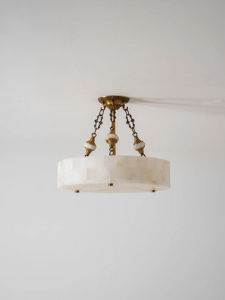 Lumisora Alabaster Ceiling Lamp-Neutral Decor