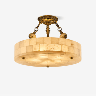 Lumisora Alabaster Ceiling Lamp-Neutral Decor