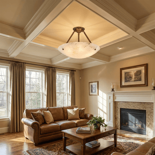 Calyra Alabaster Ceiling Light-Neutral Decor