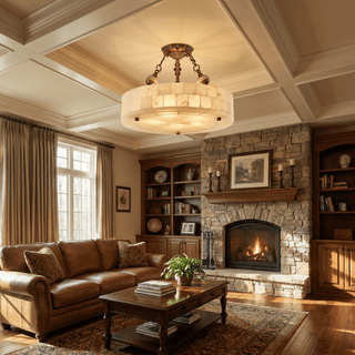 Lumisora Alabaster Ceiling Lamp-Neutral Decor