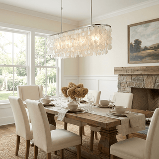 Liora Shell Linear Chandelier-Neutral Decor