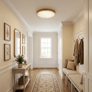 Calista Alabaster Ceiling Light-Neutral Decor