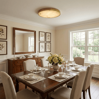 Calista Alabaster Ceiling Light-Neutral Decor
