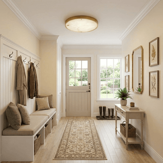 Calista Alabaster Ceiling Light-Neutral Decor