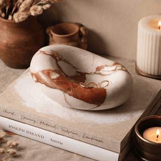 Drift Bowl Marble Tray-Neutral Decor