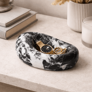 Drift Bowl Marble Tray-Neutral Decor