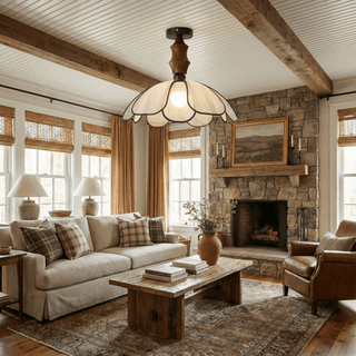 Petaline Whisper Ceiling Lamp-Neutral Decor