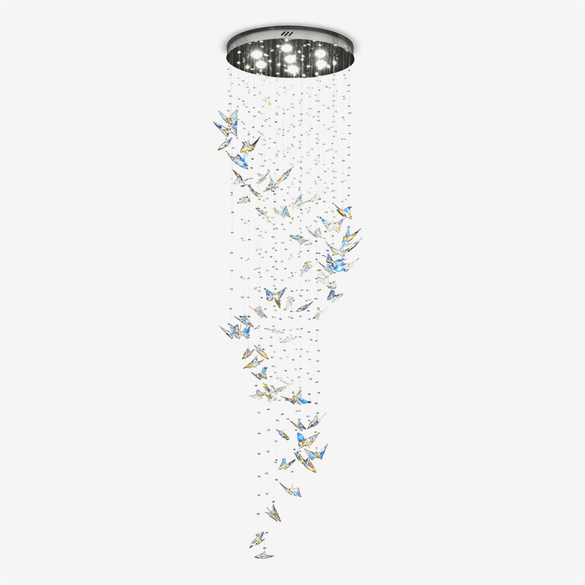Crystalwing Butterfly Chandelier-Neutral Decor
