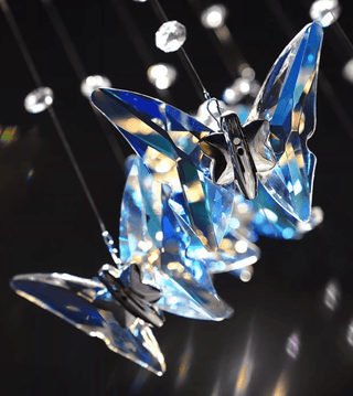 Crystalwing Butterfly Chandelier-Neutral Decor