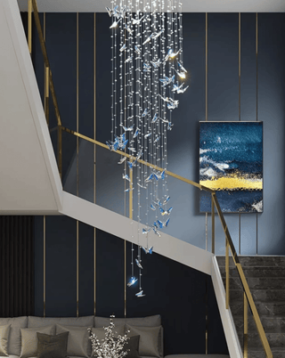 Crystalwing Butterfly Chandelier-Neutral Decor