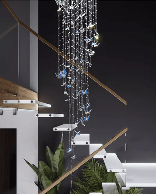 Crystalwing Butterfly Chandelier-Neutral Decor
