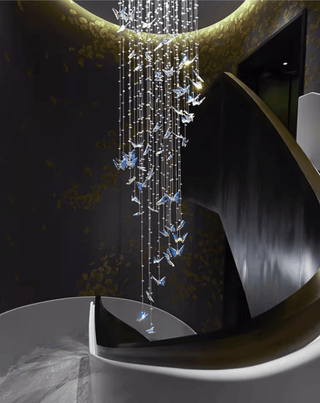 Crystalwing Butterfly Chandelier-Neutral Decor
