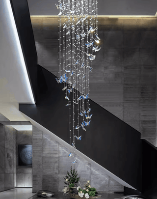 Crystalwing Butterfly Chandelier-Neutral Decor