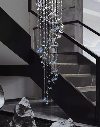 Crystalwing Butterfly Chandelier-Neutral Decor