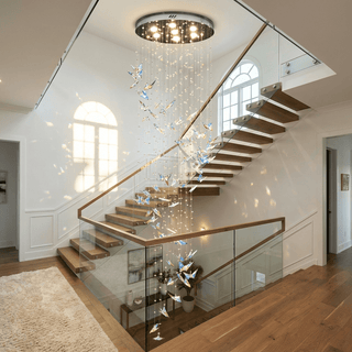 Crystalwing Butterfly Chandelier-Neutral Decor