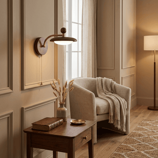Arcwood Saucer Wall Lamp-Neutral Decor