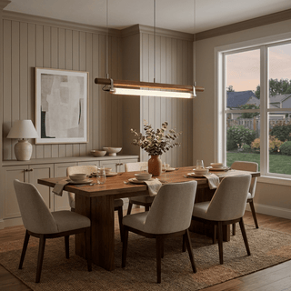 Strata Beam Linear Pendant Lamp-Neutral Decor
