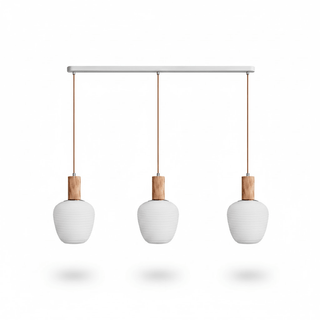 Elowen Fluted Opal Pendant Lamp-Neutral Decor