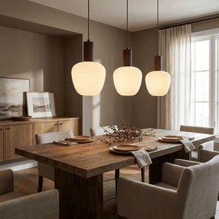 Elowen Fluted Opal Pendant Lamp-Neutral Decor