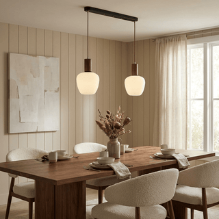 Elowen Fluted Opal Pendant Lamp-Neutral Decor
