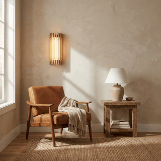 Luma Slat Wall Lamp-Neutral Decor