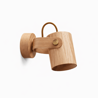 Brinka Wood Wall Spotlight-Neutral Decor