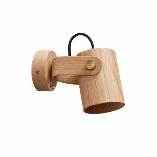 Brinka Wood Wall Spotlight-Neutral Decor