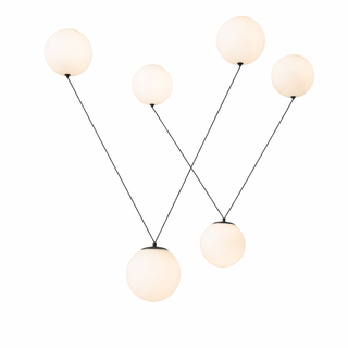 Asteris Multi Globe Pendant Lamp-Neutral Decor