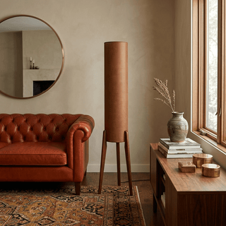 Terra Ink Column Floor Lamp-Neutral Decor
