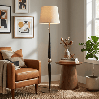 Solenne Sculpted Wood Floor Lamp-Neutral Decor