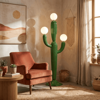 Cactus Glow Floor Lamp-Neutral Decor