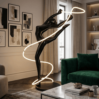 Aurelia Ribbon Dancer Floor Lamp-Neutral Decor