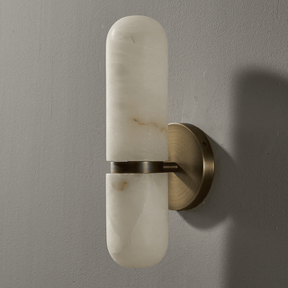 Alabaster Capsule Wall Sconce-Neutral Decor