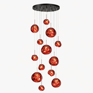Multi Lava Round Pendant Lamp-Neutral Decor