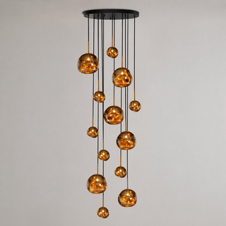 Multi Lava Round Pendant Lamp-Neutral Decor