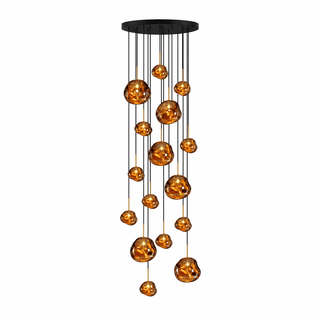 Multi Lava Round Pendant Lamp-Neutral Decor