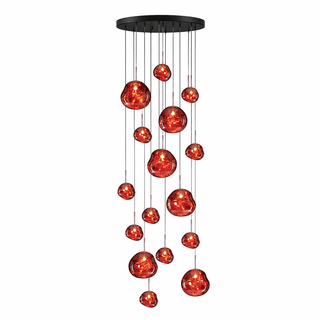 Multi Lava Round Pendant Lamp-Neutral Decor