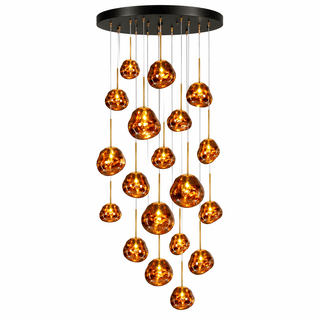 Multi Lava Round Pendant Lamp-Neutral Decor