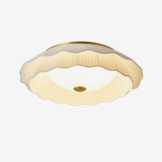 Belle Epoque Pleated Ceiling Light-Neutral Decor
